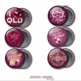 State of Origin Originals QLD Team Button Badges