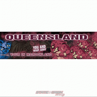 State of Origin originals 2018 QLD You and What Army Bar Runner
