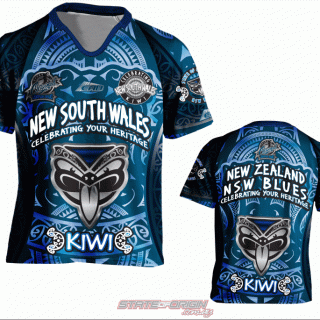 State of Origin 2018 Team "New South Wales KIWI" Celebrating your Heritage Jersey