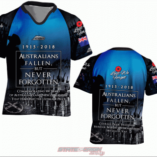 State of Origin 2018 NSW Team "Australians Fallen but never forgotten" Special Limited edition Jersey