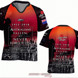 State of Origin 2018 QLD Team "Australians Fallen but never forgotten" Special Limited edition Jersey