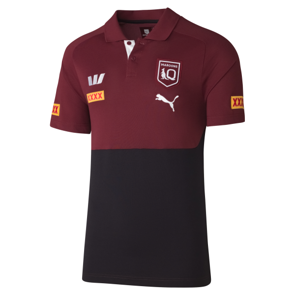 QLD Replica Men's Maroons Team Polo 2025