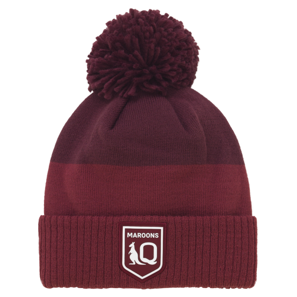 Queensland Maroon Knitted Beanie