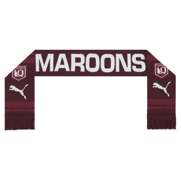 Queensland Maroon Knitted Scarves
